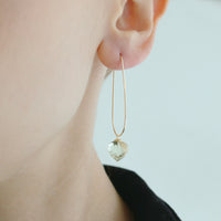 Modern Oval Hoop Minaret Earrings