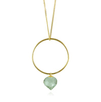 Round Shape Hoop Pendant Necklace