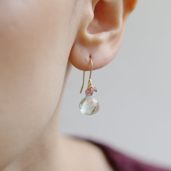 Dainty Gem Drop Earrings