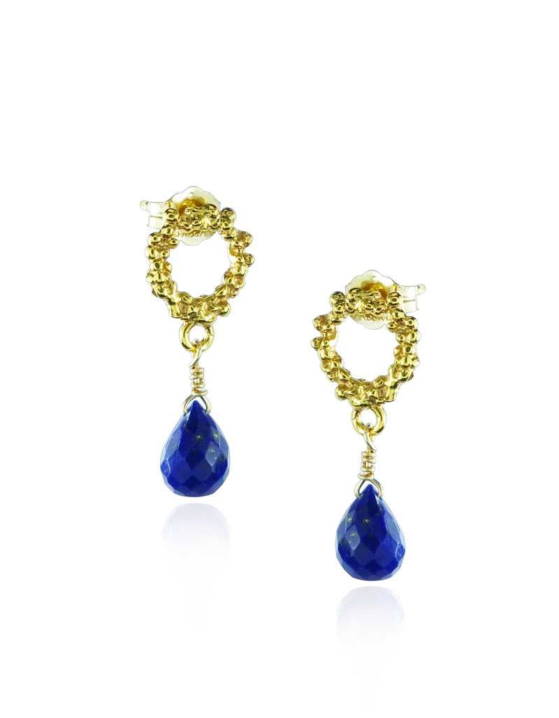 Briolette Textured Drop Earrings