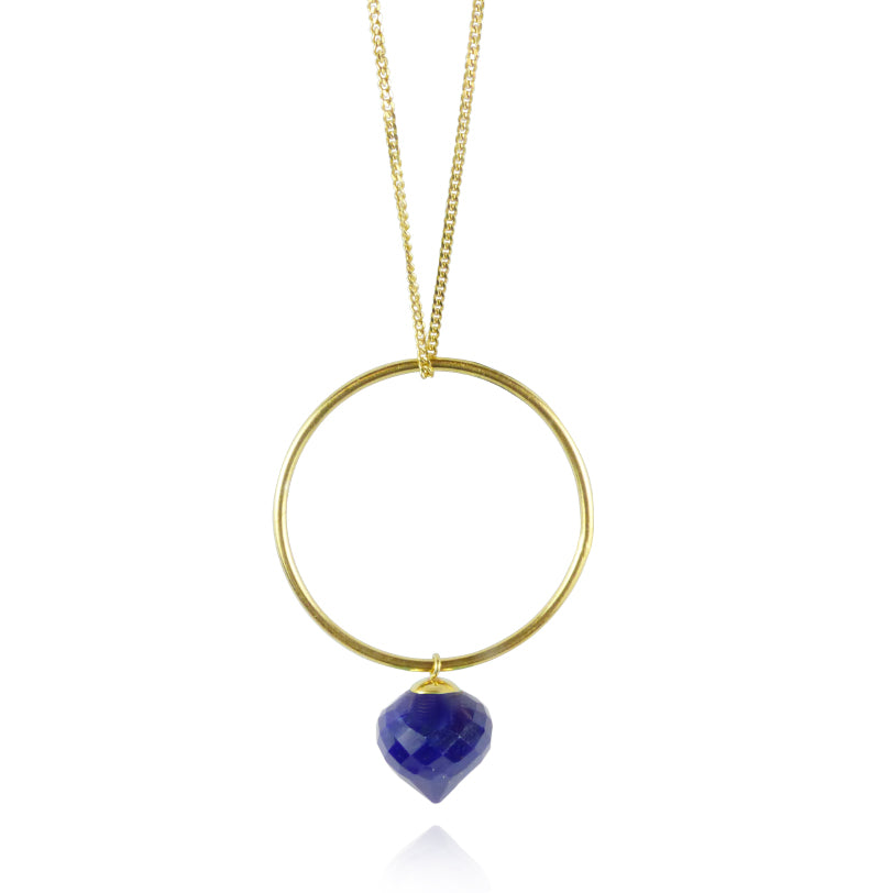 Round Shape Hoop Pendant Necklace