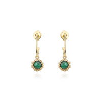 Mini Sunflower gem drop earrings