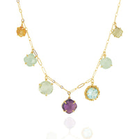 Multi Stone Statement Necklace