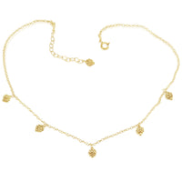 Ornate Gold Beads Necklace
