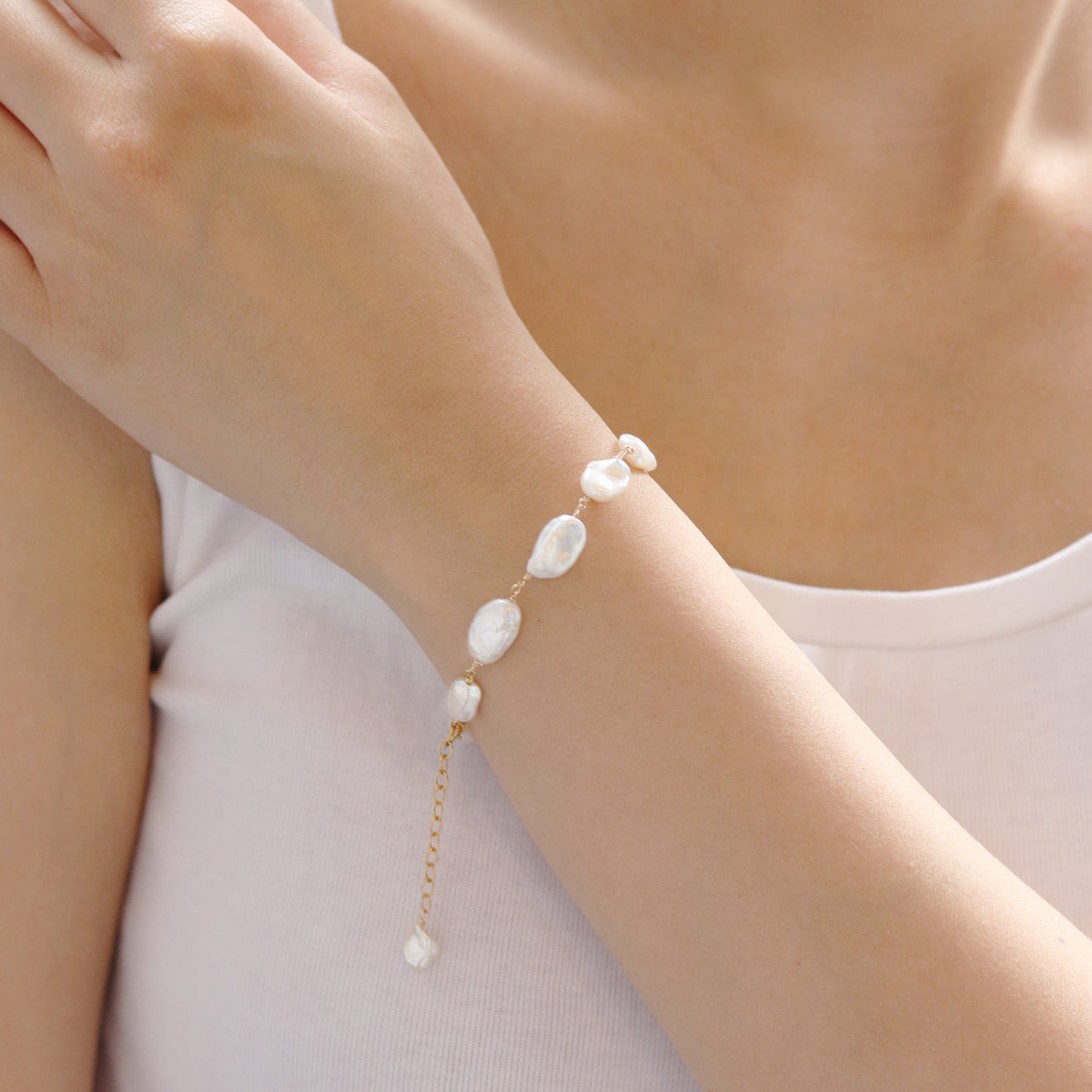 Keshi Pearl Bracelet