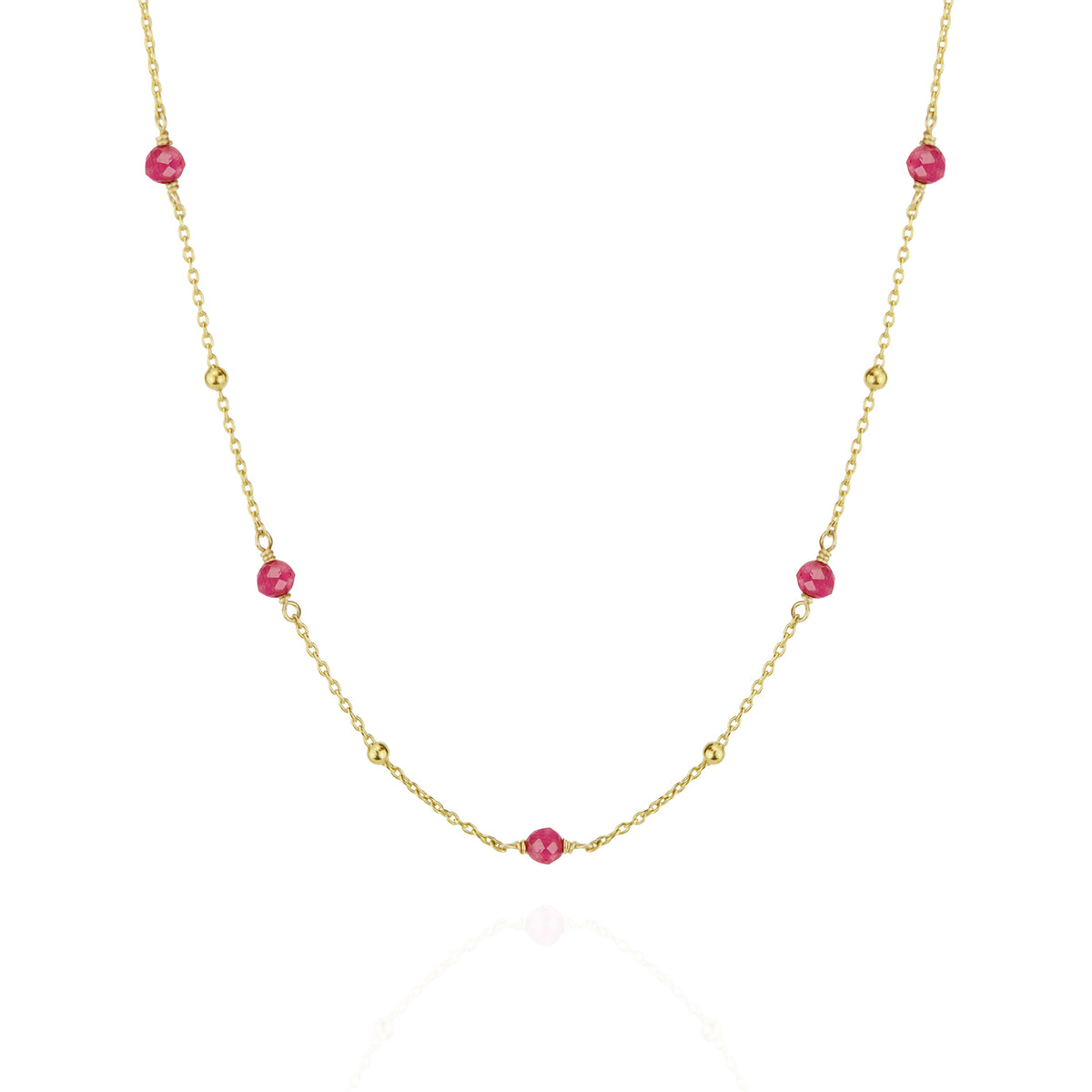 Sapphire Satellite Chain Necklace