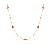 Sapphire Satellite Chain Necklace
