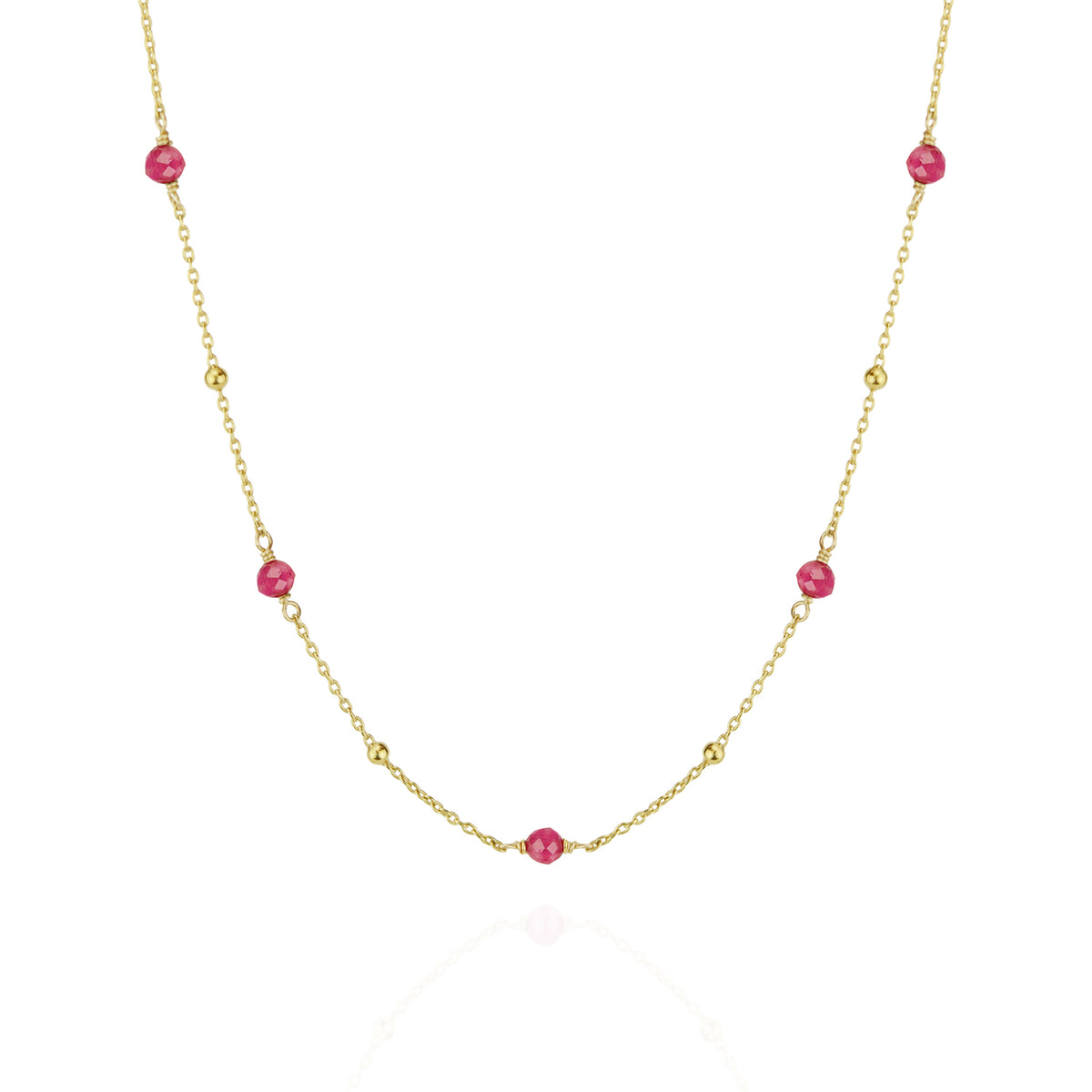 Beaded Satellite Chain Necklace