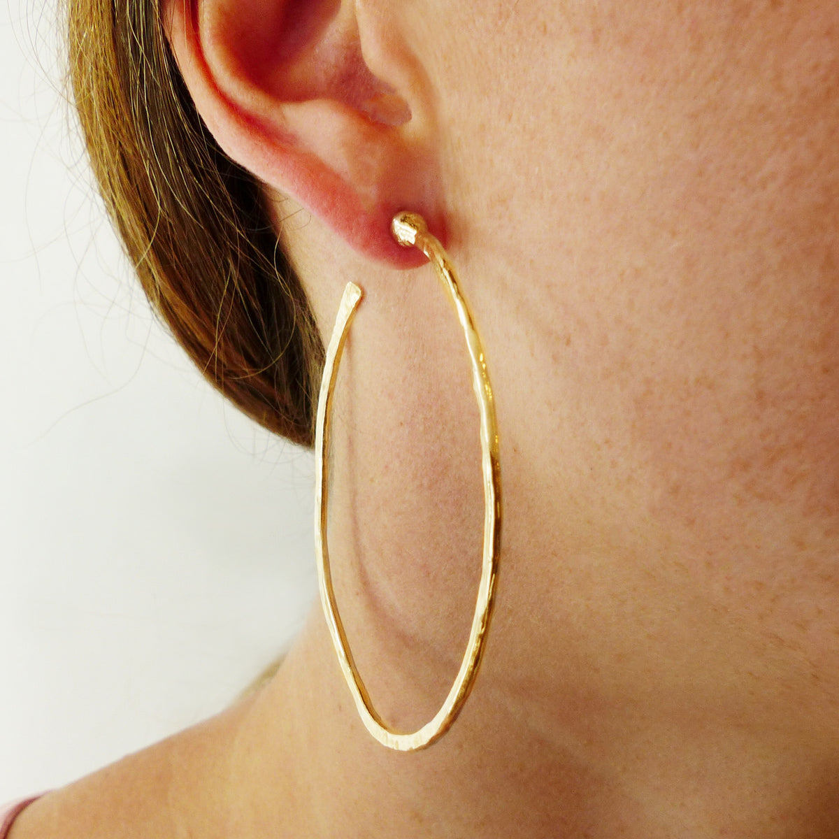 Silver Large Hoop Earrings