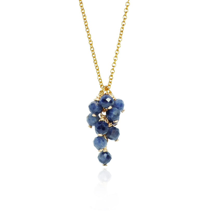 Sapphire Grape Cluster Pendant