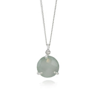 Round Gem Pendant Necklace