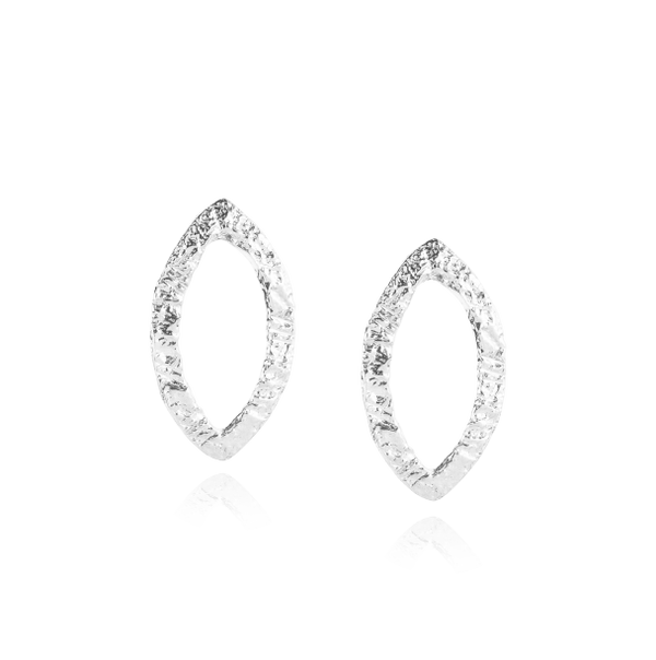 Silver Metallic Earrings