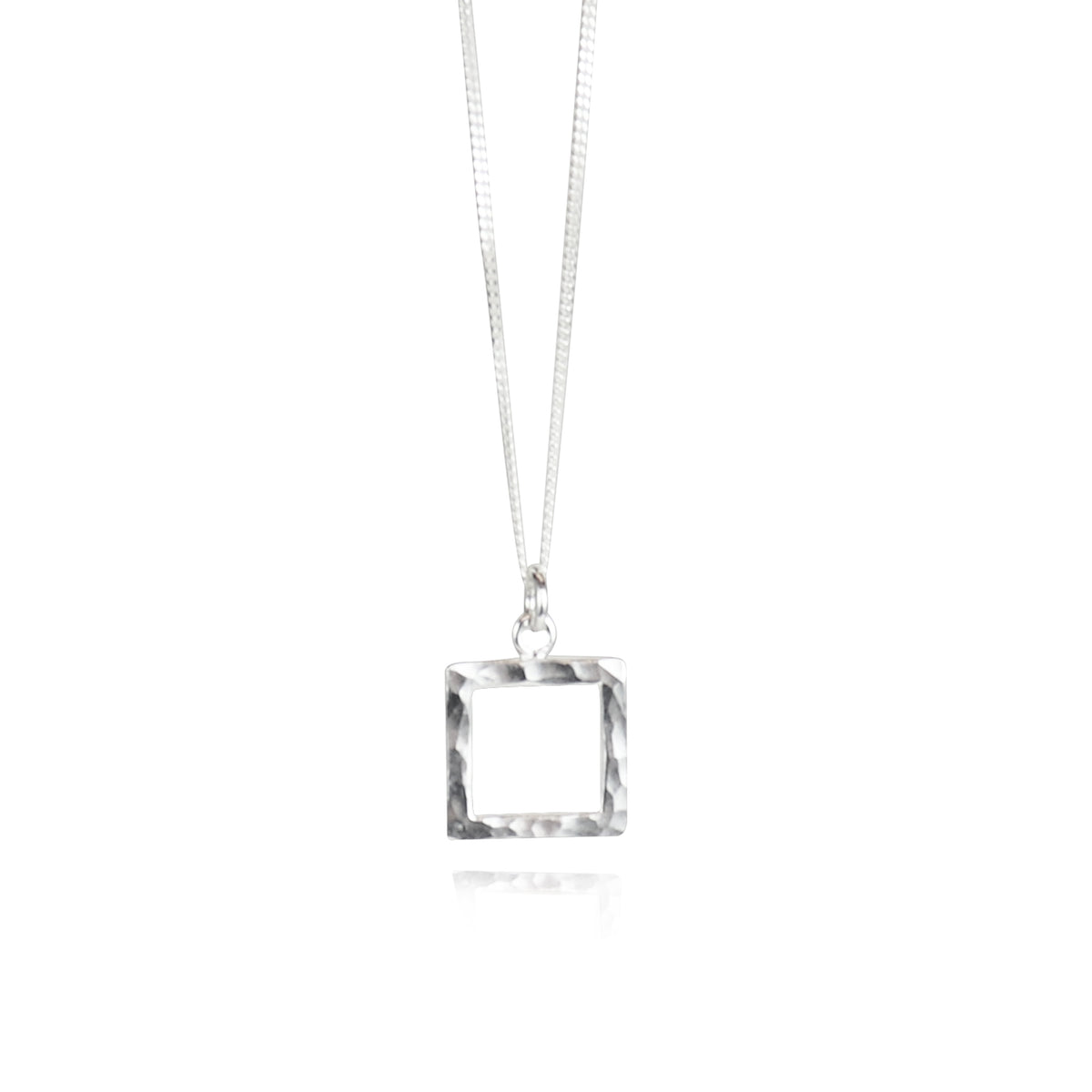 Gold Dainty Square Pendant