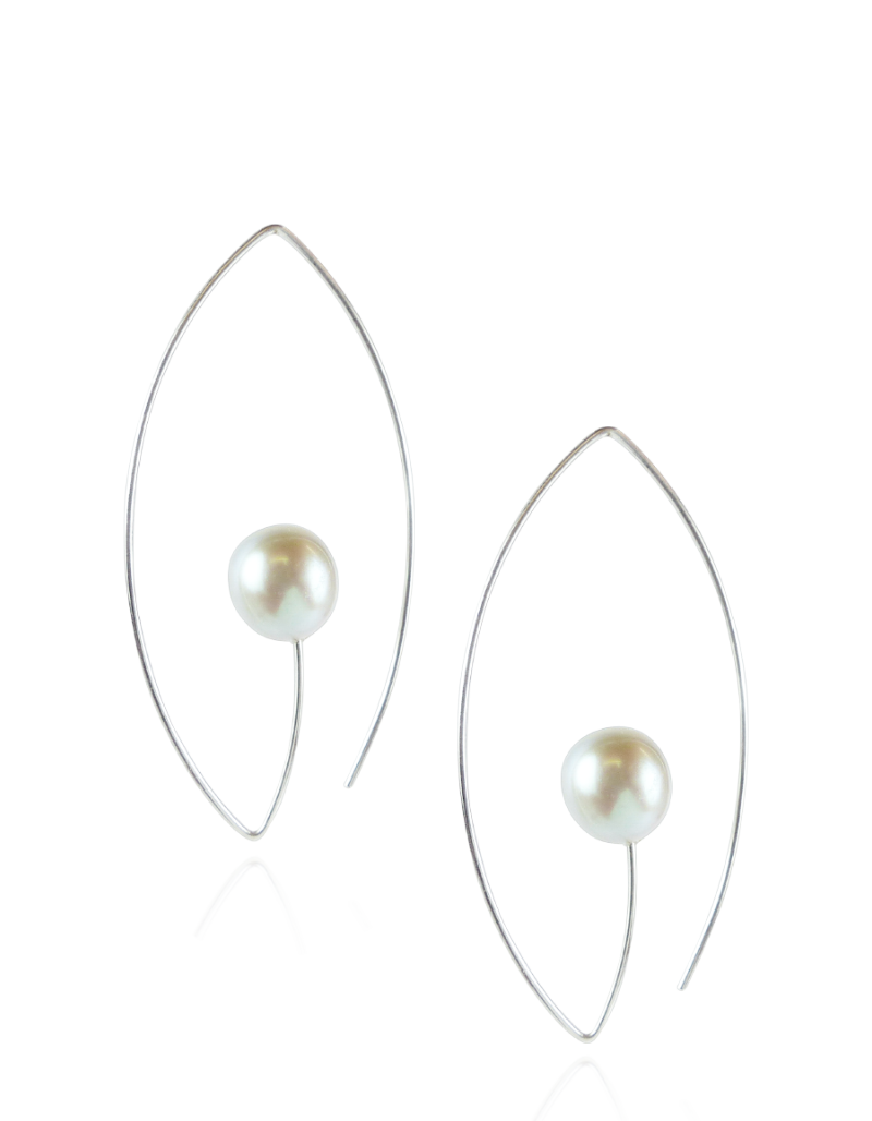 Contemporary Pearl Earrings