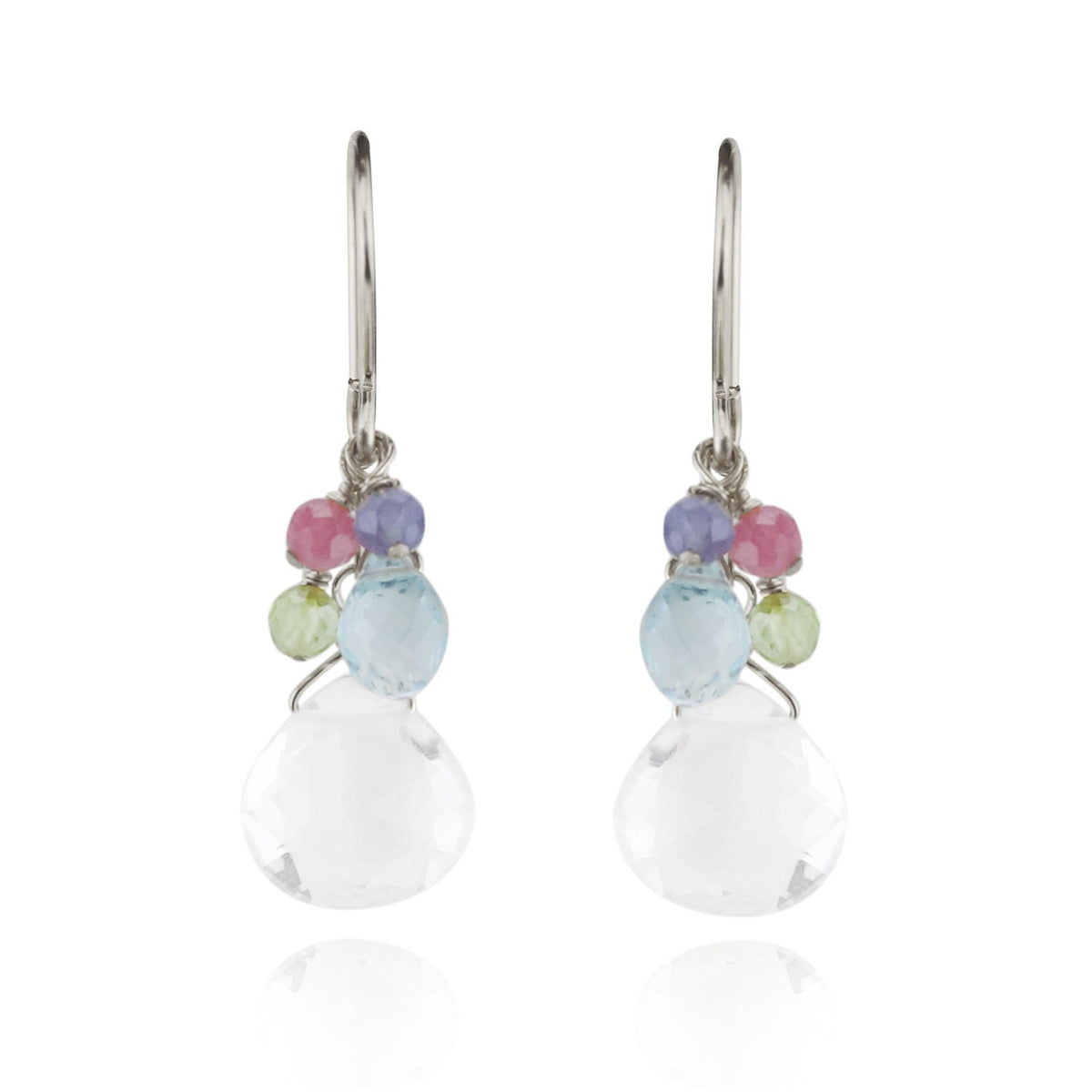 Rock Crystal Cluster Earrings