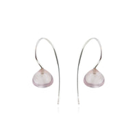 Smooth Gem Drop Earrings