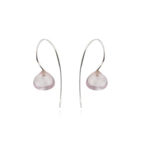 Smooth Gem Drop Earrings