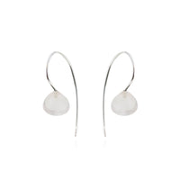 Smooth Gem Drop Earrings