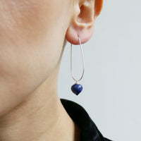 Modern Oval Hoop Minaret Earrings