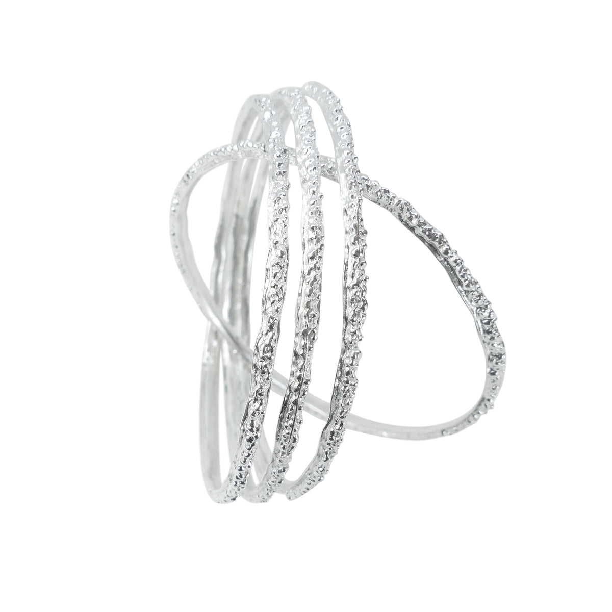 Pepper Textured Bangle