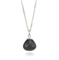 Mini Smooth Stone Pendant Necklace
