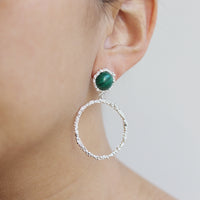 Gemstone Statement Earrings