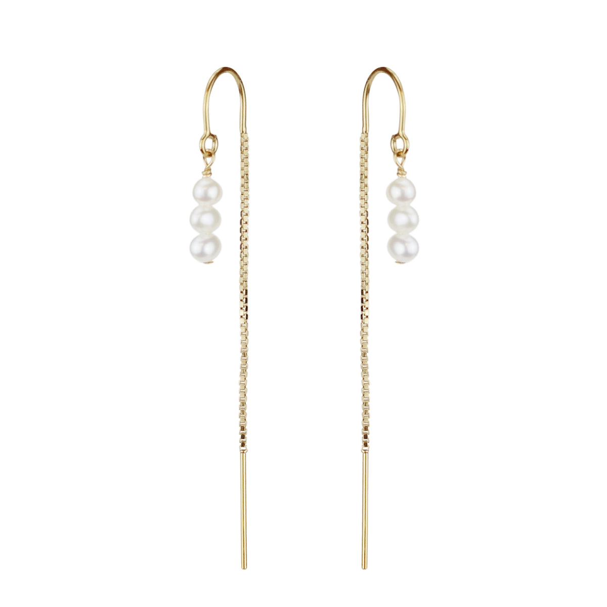 Pearl Threader Earrings