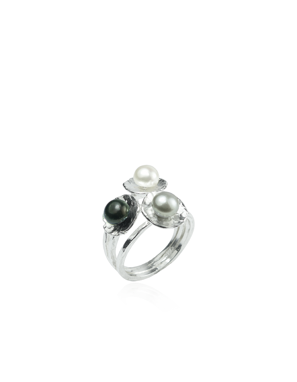 Three Pearl Ring