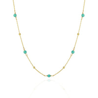 Sapphire Satellite Chain Necklace