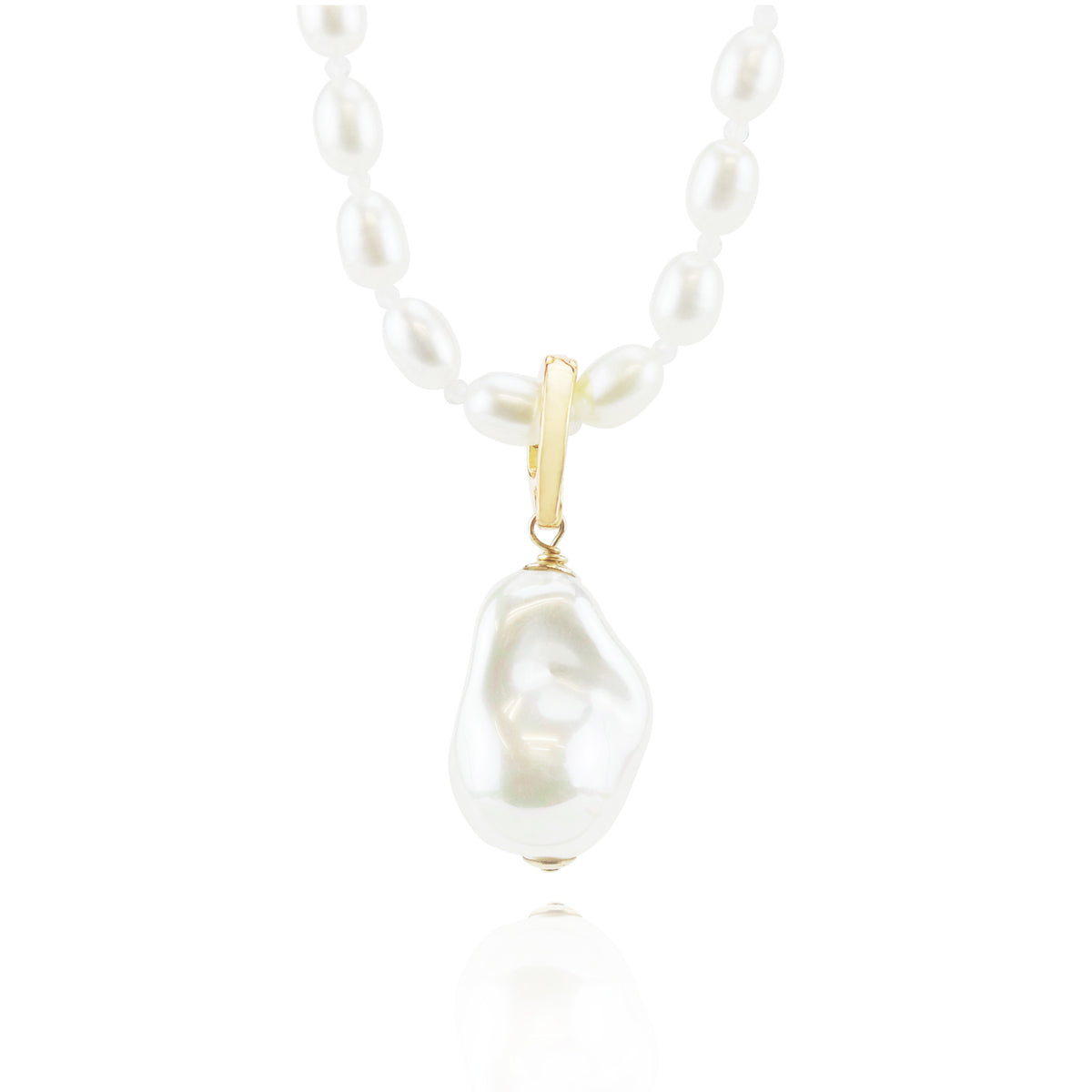 Faceted Bead & Pearl Necklace