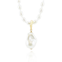 Faceted Bead & Pearl Necklace