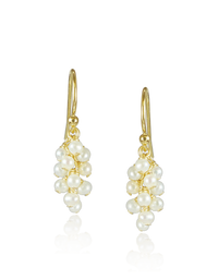Pearl Grape Cluster Earrings