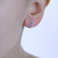 Gem Claw Set Stud Earrings