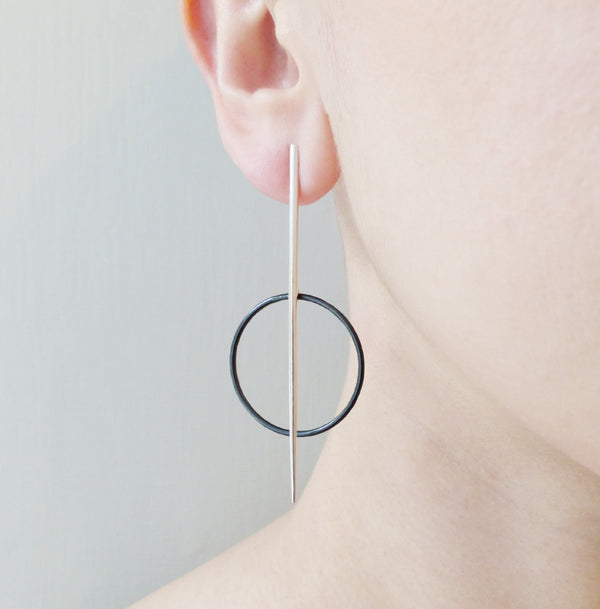 Silver Warrior Earrings