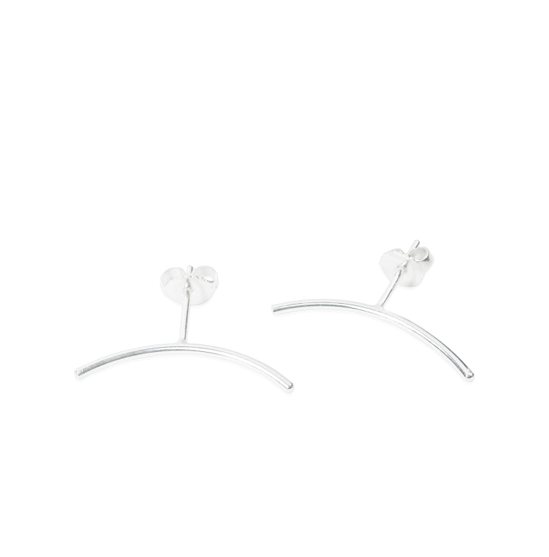 Curved Stud Earrings